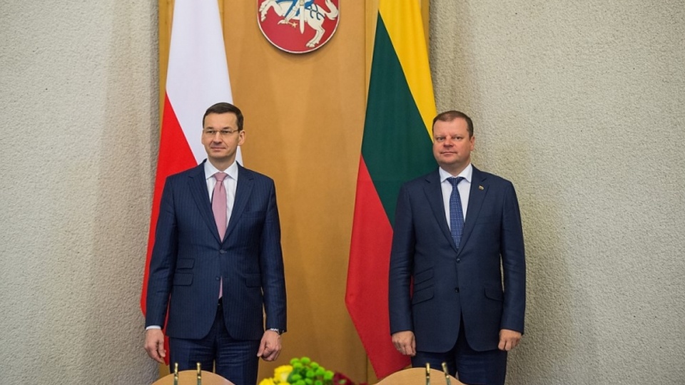 Premierzy Polski i Litwy - Mateusz Morawiecki i Saulius Skvernelis. Fot. W. Kompała / KPRM, źródło: www.premier.gov.pl