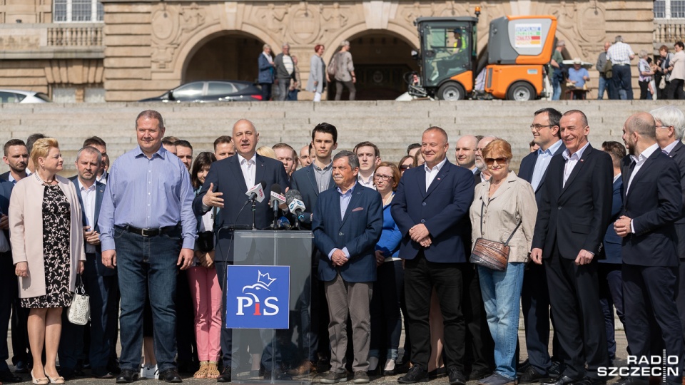 Konferencja Bartłomieja Sochańskiego w Szczecinie. Fot. Robert Stachnik [Radio Szczecin]