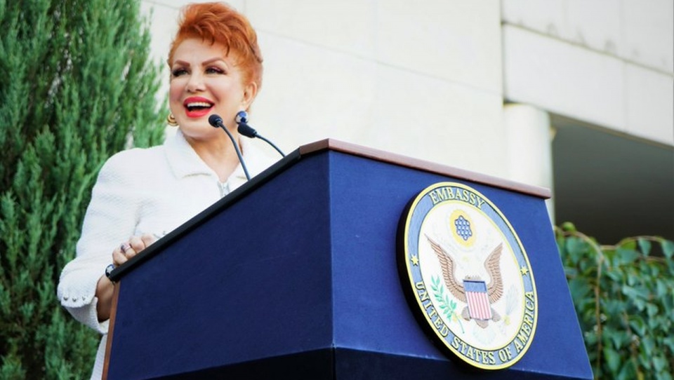 Georgette Mosbacher. Źródło fot.: www.twitter.com/USAmbPoland