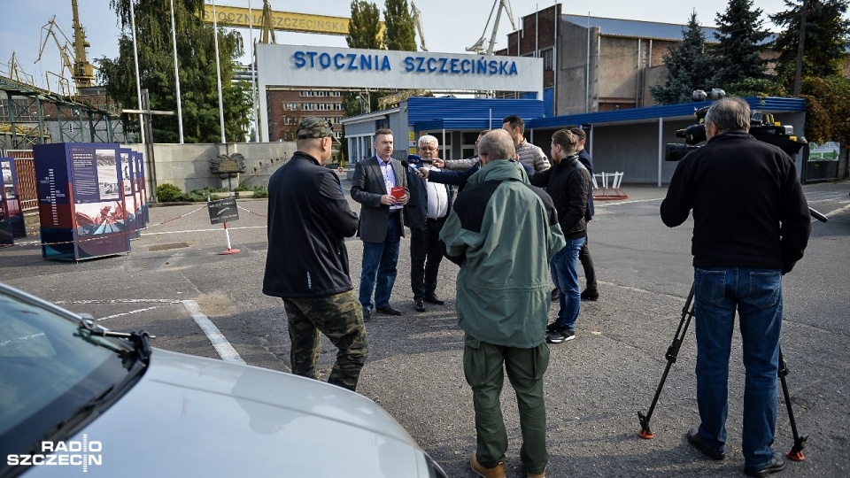 Konferencja Dawida Krystka z SLD. Fot. Łukasz Szełemej [Radio Szczecin]