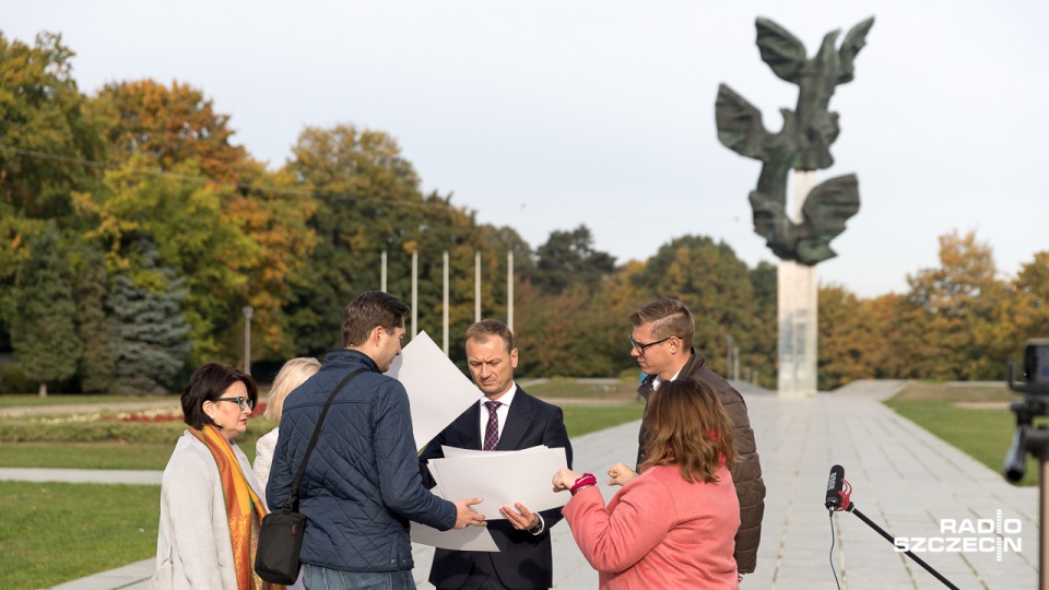 Konferencja Sławomira Nitrasa. Fot. Robert Stachnik [Radio Szczecin]