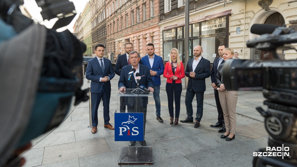 Konferencja Bartłomieja Sochańskiego. Fot. Robert Stachnik [Radio Szczecin]