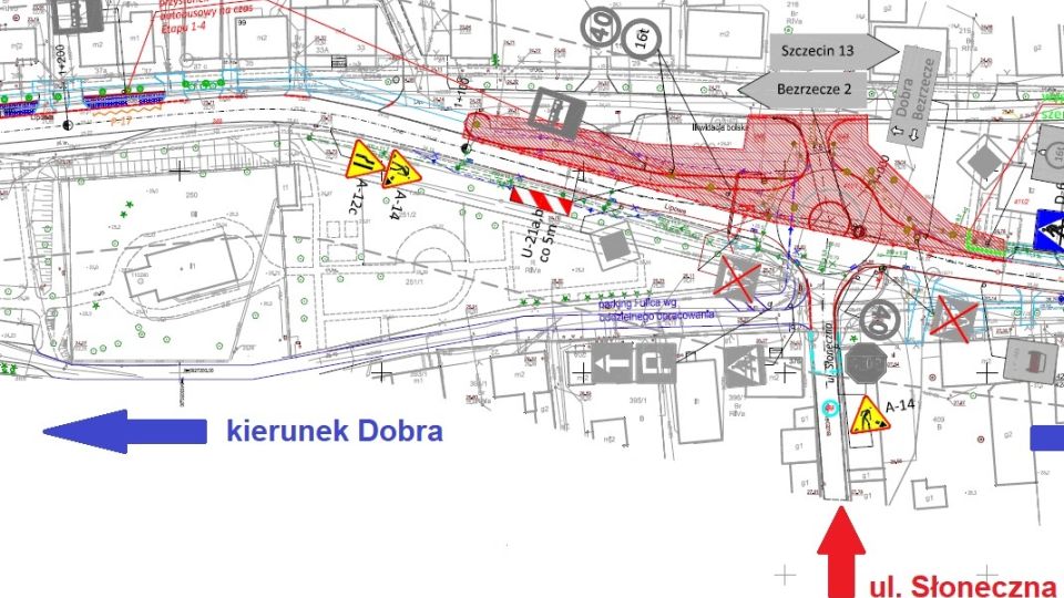 Powstanie u zbiegu ulic Lipowej i Słonecznej, czyli na przecięciu tras dojazdowych do Bezrzecza i Głębokiego. Obok nowego ronda powstanie także 6-kilometrowa ścieżka rowerowa od obrzeży Szczecina aż do Dobrej.