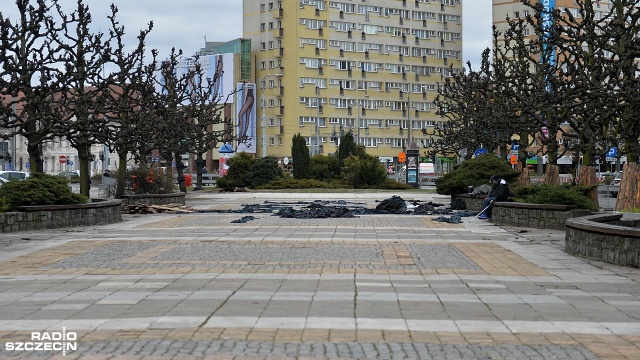 Fot. Łukasz Szełemej [Radio Szczecin] Remont placu po Pomniku Wdzięczności [ZDJĘCIA]