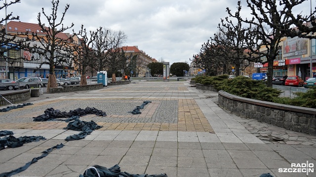 Fot. Łukasz Szełemej [Radio Szczecin] Remont placu po Pomniku Wdzięczności [ZDJĘCIA]