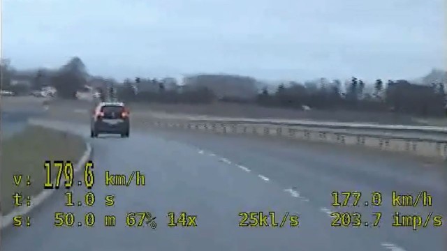 Przekroczył dozwoloną prędkość o 99 kmh - mowa o 54-letnim obywatelu Niemiec zatrzymanym w Kołobrzegu.
