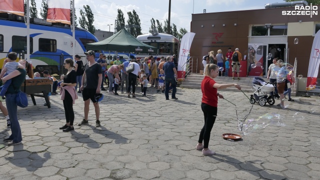 Niezwykły, bo zorganizowany w lokomotywowni dzień dziecka odbył się na Wzgórzu Hetmańskim w Szczecinie.