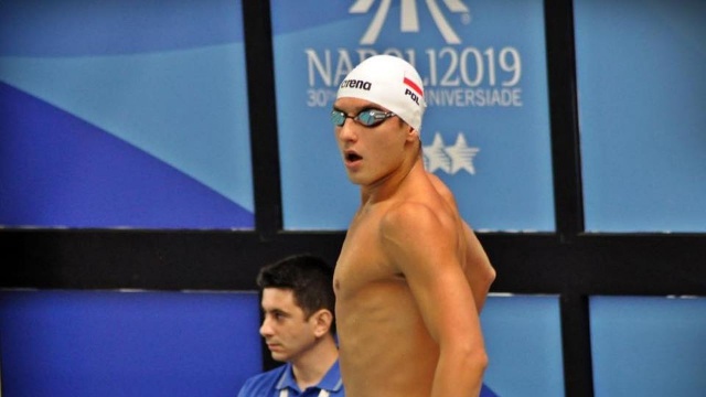 Filip Zaborowski z MKP Szczecin zdobył brązowy medal letniej Uniwersjady w Neapolu w pływaniu. Szczecinianin był trzeci w wyścigu na 800 metrów stylem dowolnym. Tym samym powetował sobie słabszy występ na 400 metrów kraulem, w którym zajął dopiero 9. miejsce.