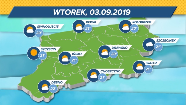 Umiarkowanie ciepło i tylko na wschodzie regionu może spaść deszcz. Prawdziwe lato poczujemy jeszcze w środę.