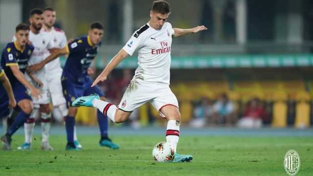 Krzysztof Piątek zdobył bramkę dla Milanu w wygranym 1:0 (0:0) wyjazdowym meczu z Hellas Verona.
