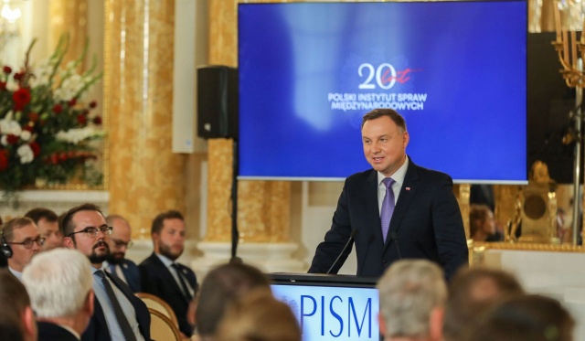 Prezydent Andrzej Duda podziękował Polskiemu Instytutowi Spraw Międzynarodowych za wspieranie polskiej polityki zagranicznej.
