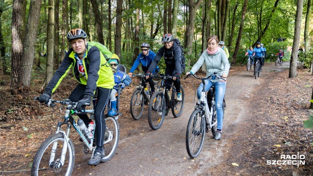 Prawie stu rowerzystów przyjechało na metę przejażdżki rowerowej z Radiem Szczecin.