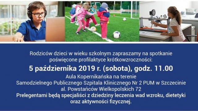 Ponad 16 procent uczniów ma krótkowzroczność, a 10 procent astygmatyzm - to wyniki badań przeprowadzonych w ubiegłym roku szkolnym w szpitalu na szczecińskich Pomorzanach.