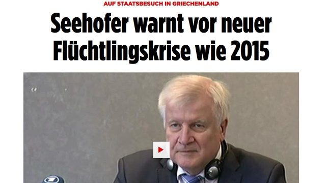 Szef niemieckiego MSW Horst Seehofer ostrzega przed powtórzeniem kryzysu migracyjnego z 2015 roku. Na łamach niedzielnego Bild am Sonntag apeluje do krajów unijnych o wspólne działania i ostrzega przez jeszcze większym napływem uchodźców do Europy.