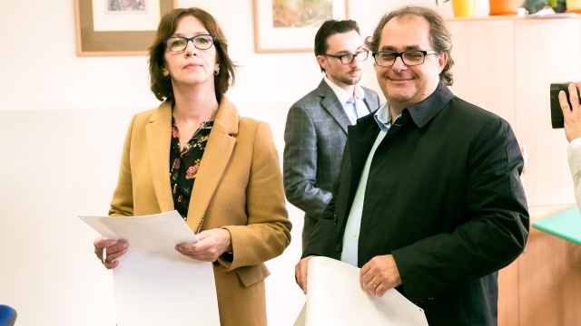 Lider listy Prawa i Sprawiedliwości w Szczecinie już po głosowaniu. Minister Gospodarki Morskiej i Żeglugi Śródlądowej Marek Gróbarczyk swoje karty wrzucił do urny w lokalu przy ul. Świętej Kingi.