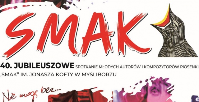 SMAK w Myśliborzu w czwartek rozpocznie się po raz 40. To Ogólnopolskie Spotkania Młodych Autorów i Kompozytorów Piosenki SMAK im. Jonasza Kofty w Myśliborzu, których główną ideą jest poszukiwanie młodych talentów: pisarskich, kompozytorskich i wykonawczych.