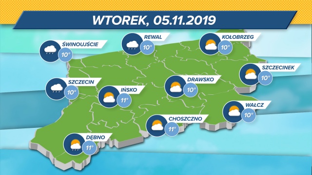 Powyżej 10 stopni Celsjusza, ale słonecznie głównie na wschodzie i centrum regionu. Więcej słońca pod koniec tygodnia.