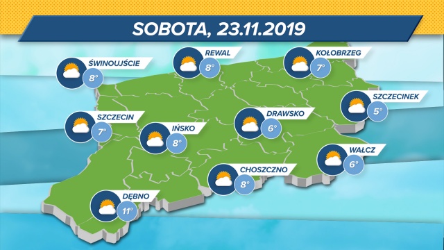 Temperatury w regionie będą utrzymywać się w granicach 5-11 stopni Celsjusza.