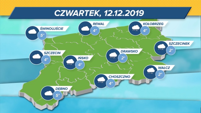 Spadło ciśnienie: barometr wskazuje 1006,00 mbar. Maksymalne wskazania termometrów w regionie: 2-5 stopni w skali Celsjusza. Zachmurzenie duże, wiatr południowo-wschodni: 7 kmh.