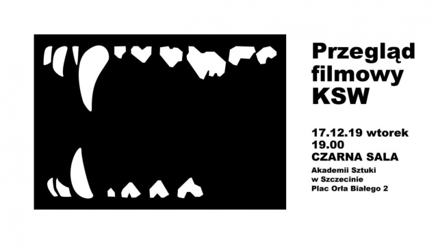 KSW po raz pierwszy w Szczecinie. Nie chodzi jednak o sztuki walki, a sztukę filmową. To nazwa przeglądu filmowego, który odbędzie się we wtorek w Akademii Sztuki w Szczecinie.