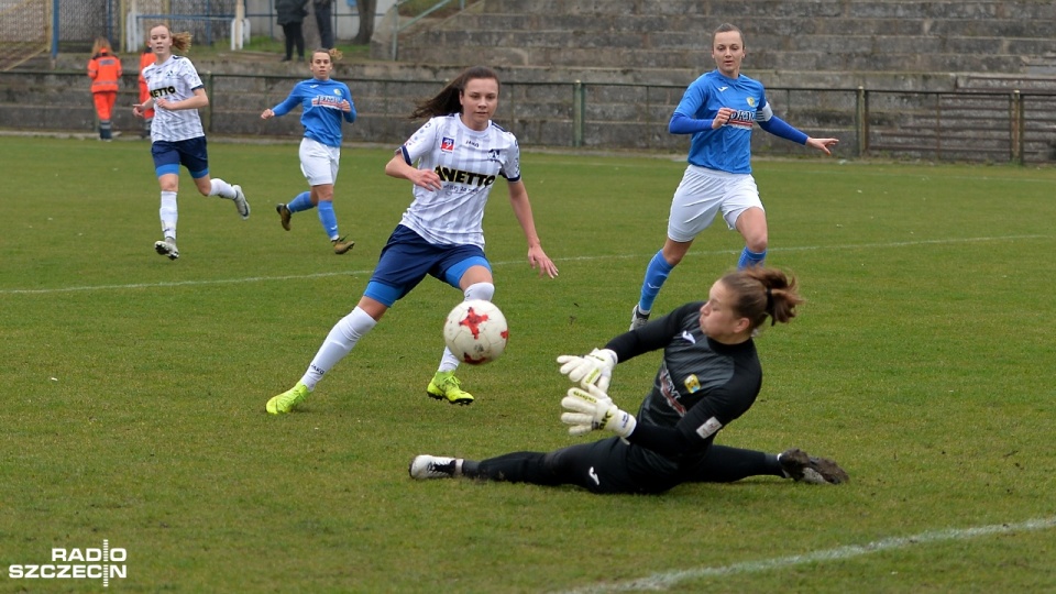 Olimpia Szczecin - Czarni Sosnowiec 2:6. Fot. Łukasz Szełemej [Radio Szczecin]