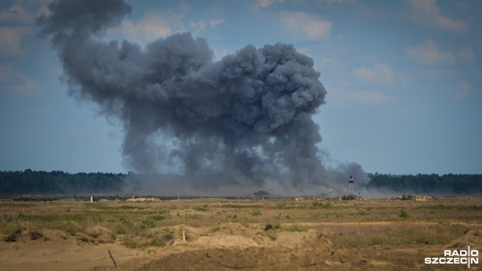 Manewry Dragon-19 na poligonie w Drawsku Pomorskim. Fot. Łukasz Szełemej [Radio Szczecin]