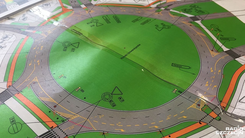 Rondo Uniwersyteckie. Fot. Kamil Nieradka [Radio Szczecin]