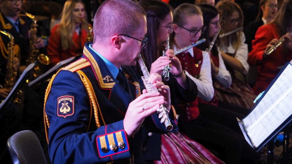 Sekcja instrumentów dętych drewnianych Międzynarodowej Orkiestry Dętej. Fot. Jan Olczak