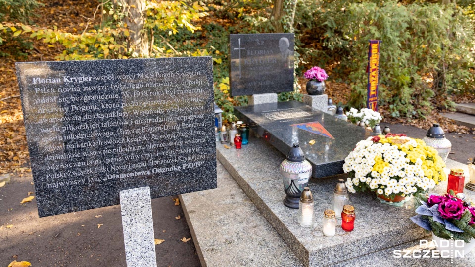 Grób Floriana Krygiera na Cmentarzu Centralnym w Szczecinie. Fot. Robert Stachnik [Radio Szczecin]
