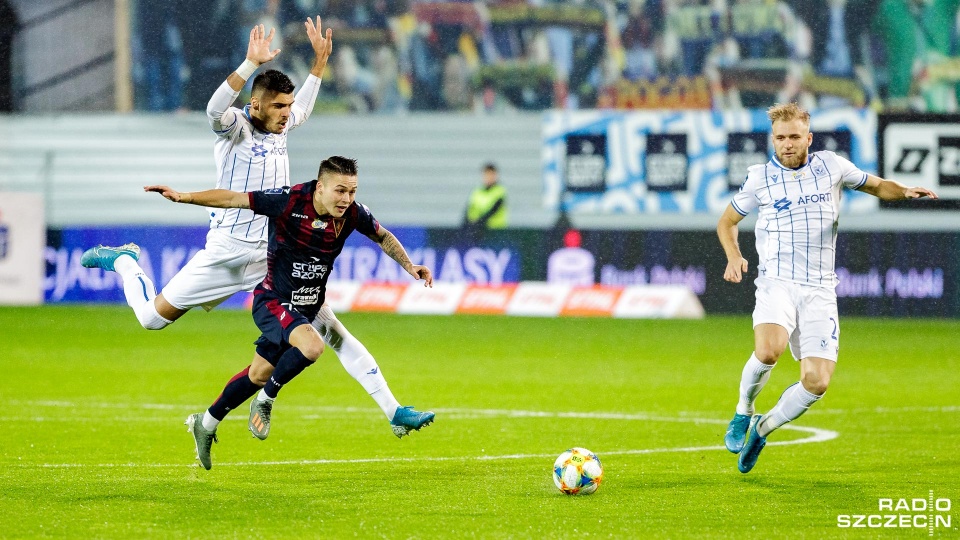 Piłkarze Pogoni Szczecin zremisowali z Lechem Poznań 1:1. Fot. Robert Stachnik [Radio Szczecin]