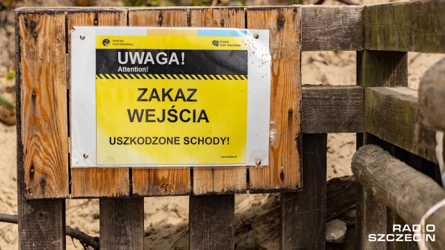 Fot. Robert Stachnik [Radio Szczecin] Na początku sierpnia turyści wejdą po schodach na Kawczą Górę [ZDJĘCIA]