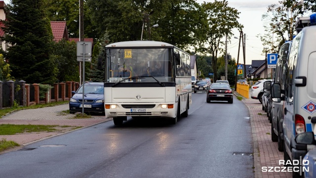 Fot. Robert Stachnik [Radio Szczecin] Kontrole szkolnych autobusów. Ważny nie tylko stan techniczny pojazdu [WIDEO, DUŻO ZDJĘĆ]