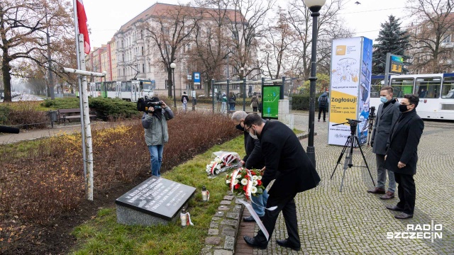 Fot. Robert Stachnik [Radio Szczecin] Szczecin pamięta: 39. rocznica wprowadzenia stanu wojennego [WIDEO, ZDJĘCIA]