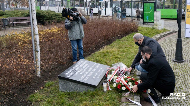 Fot. Robert Stachnik [Radio Szczecin] Szczecin pamięta: 39. rocznica wprowadzenia stanu wojennego [WIDEO, ZDJĘCIA]