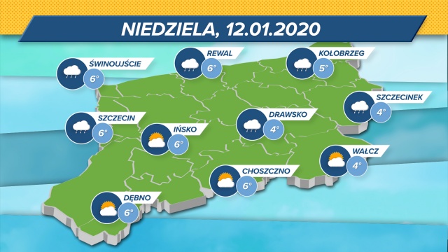 Temperatury w regionie będą utrzymywać się w granicach 4-6 stopni Celsjusza.