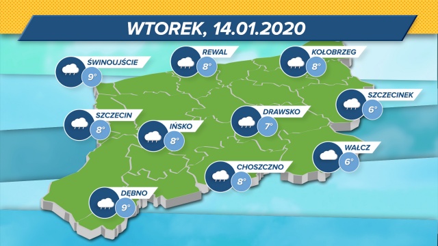 Deszczowo i ciepło w regionie, a w kolejnych dniach jeszcze cieplej i więcej słońca.