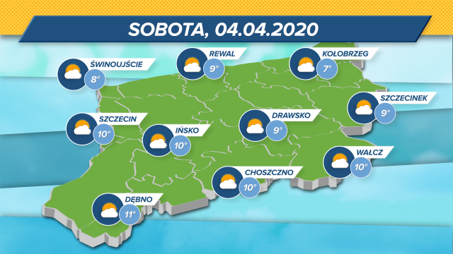 Temperatura w regionie będzie utrzymywać się w granicach 7-11 stopni Celsjusza.