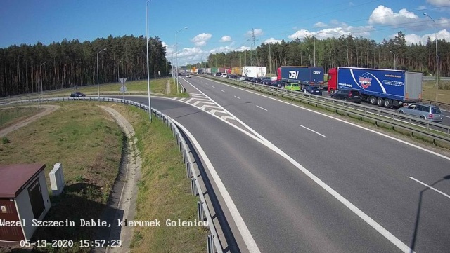 Potężne korki na podszczecińskim odcinku autostrady A6 i przebudowywanej części trasy S3.