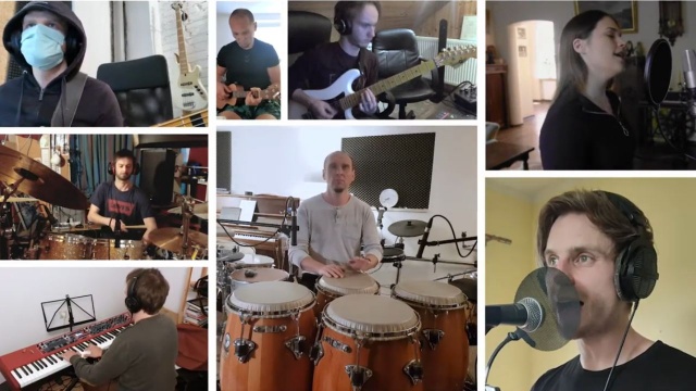 Artyści z Piwnicy pod Baranami i studenci z pedagogami Akademii Sztuki w Szczecinie wspólnie zagrali w OrkiestrzeDomowej.