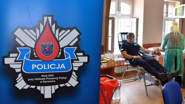 15 litrów krwi oddali dawcy podczas akcji krwiodawczej, którą zorganizowali szczecińscy policjanci.