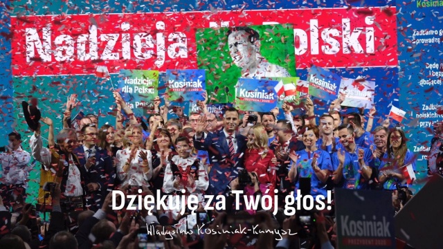 Kandydujący na prezydenta Władysław Kosiniak-Kamysz powiedział, że wynik wyborczy odbiera bez satysfakcji.