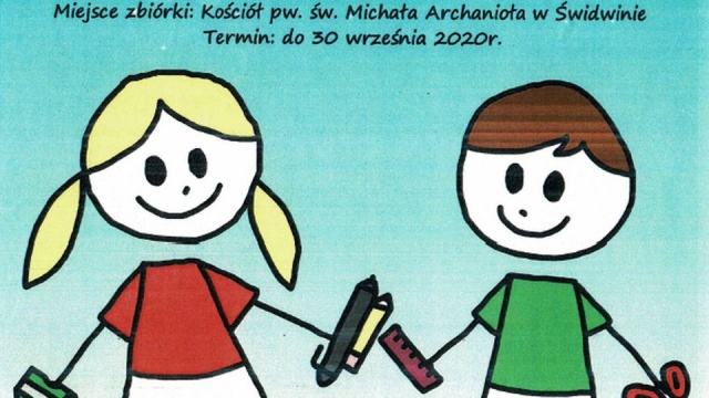 Zbiórkę przyborów szkolnych dla dzieci na Białorusi organizuje Caritas w Świdwinie.