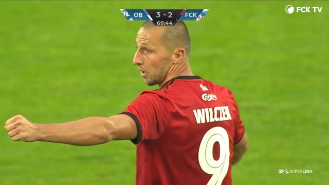 Kamil Wilczek zdobył dwie bramki w debiucie w barwach FC Kopenhaga w przegranym 2:3 (0:3) wyjazdowym meczu 1. kolejki duńskiej ekstraklasy piłkarskiej z Odense.