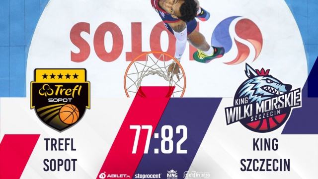 Koszykarze Kinga odnieśli zwycięstwo nad morzem w rozgrywkach o mistrzostwo Polski. Szczecinianie pokonali dziś na wyjeździe Trefla Sopot 82:77 w pierwszym meczu 11. kolejki Energa Basket Ligi.