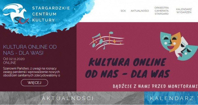 Na przedstawienia w sieci zaprasza Stargardzkie Centrum Kultury. W związku z panującą epidemią placówka przenosi swoją działalność i spektakle do Internetu.