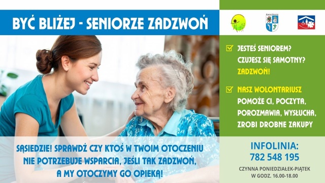 Być bliżej - seniorze zadzwoń - to akcja wsparcia, w okresie pandemii koronawirusa, którą rozpoczyna w poniedziałek powiat Policki.