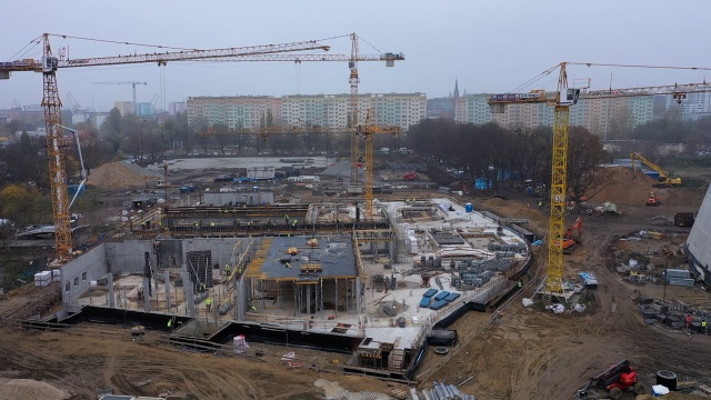 Pandemia koronawirusa nie zakłóciła prac przy budowie Fabryki Wody w Szczecinie.