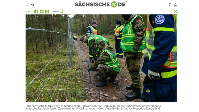 W obawie przed rozprzestrzenianiem się świńskiej grypy ASF kolejny kraj związkowy w Niemczech buduje stałe ogrodzenie wzdłuż granicy z Polską.