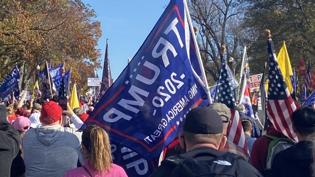 Zwolennicy Donalda Trumpa demonstrowali w Waszyngtonie