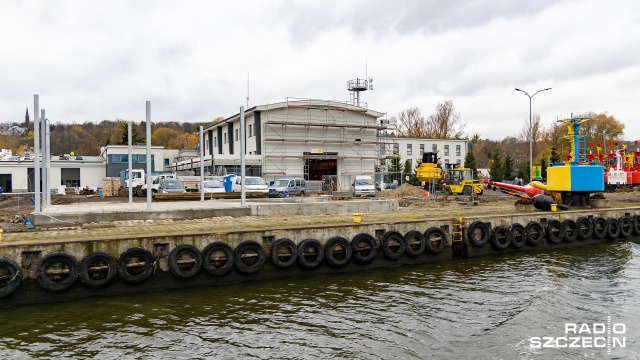 Trwa modernizacja Bazy Oznakowania Nawigacyjnego na szczecińskim Gocławiu. Koszt to ponad 50 milionów złotych.